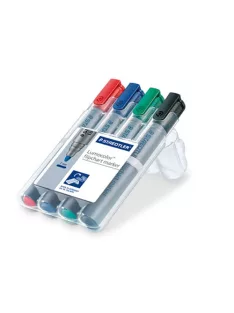   Staedtler Táblamarker Staedtler Lumocolor flipchart kerek 4 db-os klt. (piros, kék, zöld, fekete)