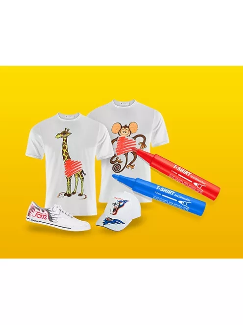 Ico Textilmarker Ico T-Shirt piros