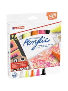   Edding Acrylic Akril marker Edding 5000 B (5-10 mm) Neon 5 db-os klt.