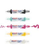 Edding Acrylic Akril marker Edding 5400 3D Double Liner (2-3 mm/5-10 mm) kétvégű Basic 5 db-os klt.