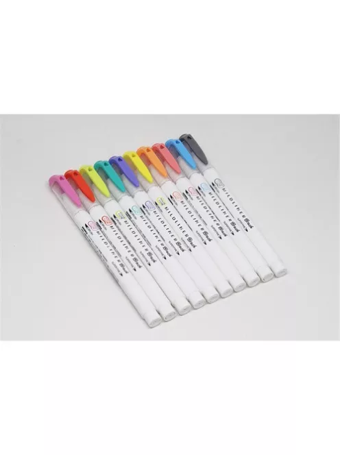 Zebra Ecsetirón Zebra Mildliner Brush&Marker 10-es készlet (Friendly, Refresh)