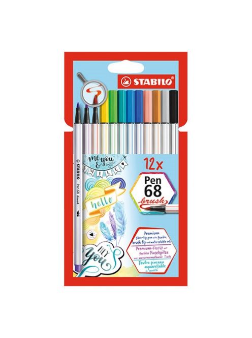 Stabilo Ecsetfilc Stabilo Pen 68 brush 12 db-os készlet