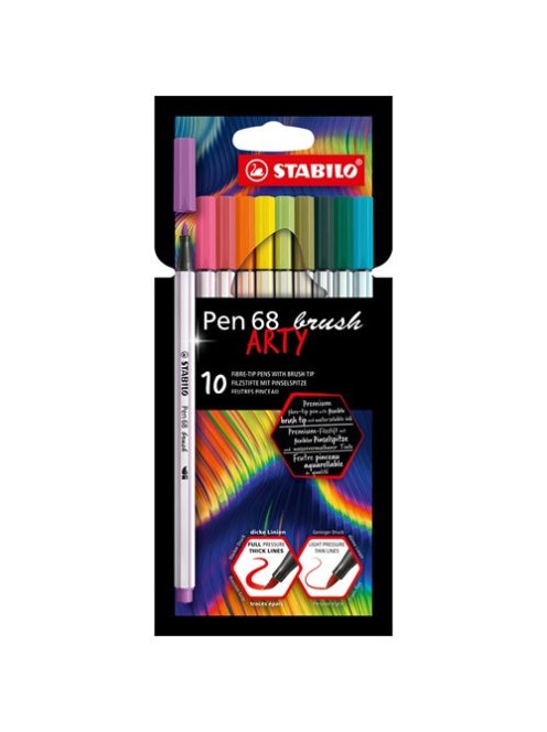 Stabilo Ecsetfilc Stabilo Pen 68 brush 10 db-os klt. ARTY  568/10-21-20