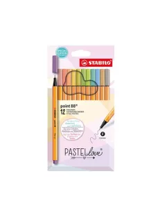   Stabilo Tűfilc Stabilo Point 88 Pastellove 0,4 mm 12 db-os klt.