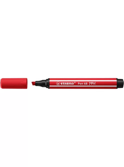 Stabilo Rostirón Stabilo Pen 68 MAX prémium vágott heggyel piros