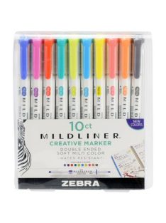   Zebra Szövegkiemelő Zebra Mildliner Highlighter 10-es készlet