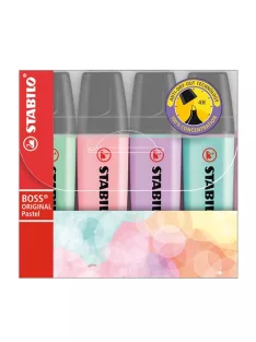   Stabilo Szövegkiemelő Stabilo Boss Original pastel 4 db-os klt. (menta, barack, orgona, türkiz)