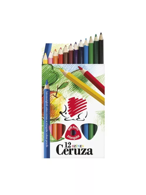 Ico Színes ceruza Ico Süni Jumbo háromszögletű vastag 12 db-os klt.