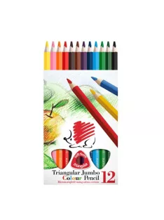   Ico Színes ceruza Ico Süni Jumbo háromszögletű vastag 12 db-os klt.