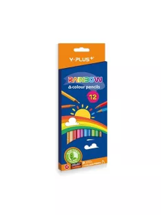   Y-Plus Színes ceruza  Y-Plus+ Rainbow 12 db-os klt. hegyezővel