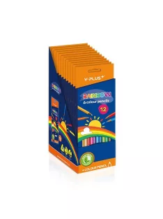   Y-Plus Színes ceruza  Y-Plus+ Rainbow 12 db-os klt. hegyezővel