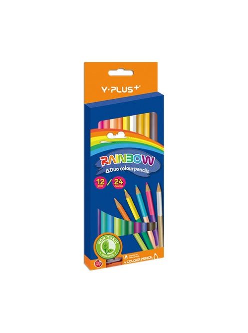 Y-Plus Színes ceruza  Y-Plus+ Rainbow 12 db-os klt. kétvégű