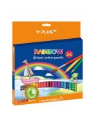 Y-Plus Színes ceruza Y-Plus+ Rainbow akvarell hegyezővel 24 db-os klt.