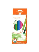 Y-Plus Színes ceruza  Y-Plus+ We-Tri 12 db-os klt. háromszögletű radíros
