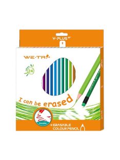   Y-Plus Színes ceruza  Y-Plus+ We-Tri 24 db-os klt. háromszögletű radíros