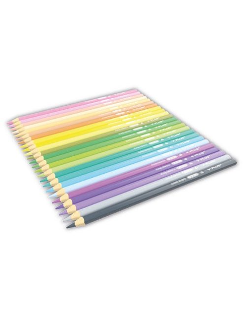 Y-Plus Színes ceruza Y-Plus+ Rainbow Pastel 24 db-os hegyezővel