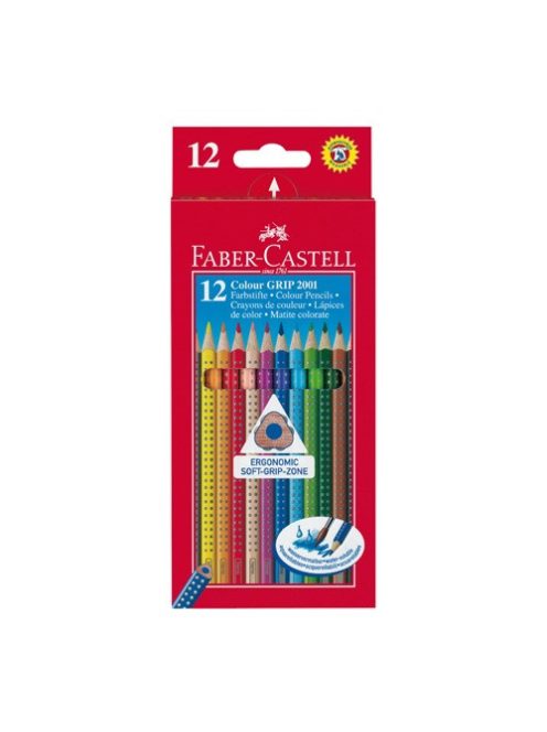 Faber-Castell Színes ceruza Faber-Castell Grip 2001 12 db-os klt.