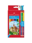 Faber-Castell Színes ceruza Faber-Castell 12 db+3 klt. bicolor (120112+3)