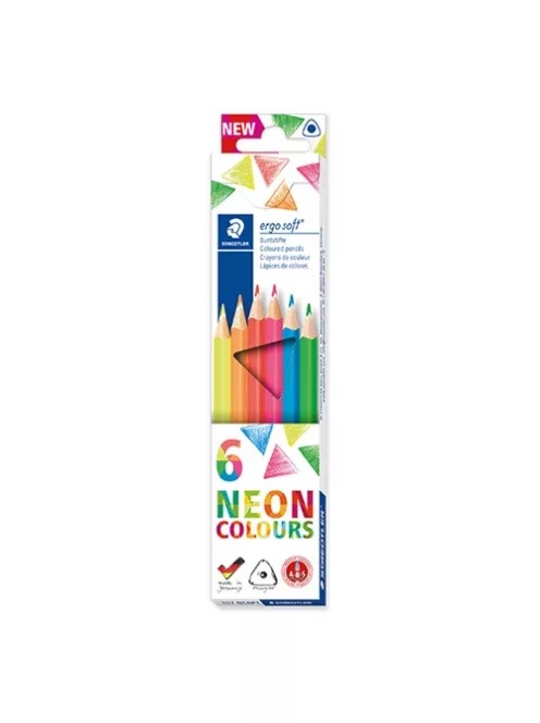 Staedtler Színes ceruza Staedtler Ergosoft Neon háromszögletű  6 db-os klt.