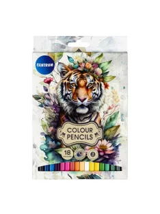   Centrum Színes ceruza Centrum TIGER hatszögletű 18 db-os klt.-ben