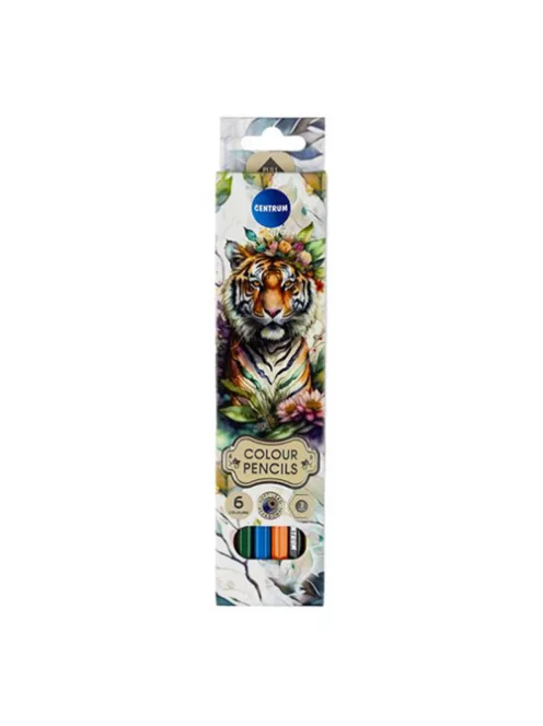 Centrum Színes ceruza Centrum TIGER hatszögletű 6 db-os klt.-ben
