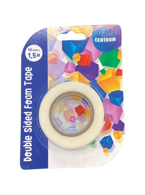 Centrum Ragasztószalag kétoldalas szivacsos Centrum 19 mm x 1.5 m