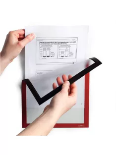   Durable Információs tábla Durable Duraframe A/4 mágneses hátlappal és mágneses kerettel 5 db/csomag piros