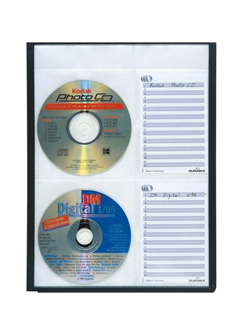 Durable Bemutatótábla CD tároló Durable Sherpa 4 db-os PP fekete