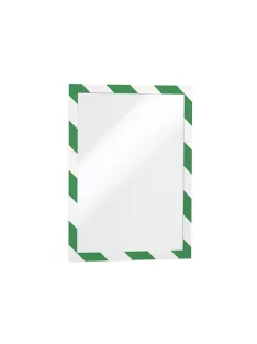   Durable Információs tábla Durable Duraframe Security A/4 öntapadó hátlappal és mágneses kerettel  zöld-fehér