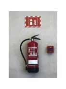 Durable Információs tábla Durable Duraframe Security A/4 öntapadó hátlappal és mágneses kerettel  piros-feh