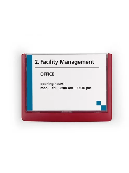 Durable Információs tábla Durable Click Sign 14.9x10,55 cm piros