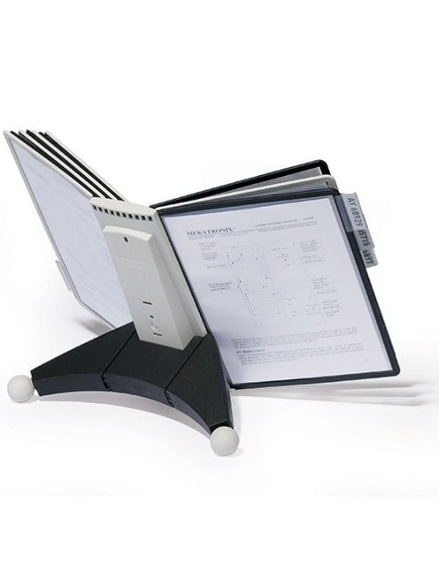 Durable Bemutatatótábla tartó Durable Sherpa asztali, 10 db panellel