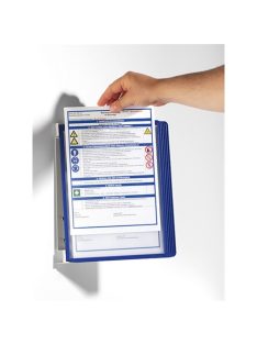   Durable Bemutatótábla-tartó Durable Vario fali 5 db-os táblával kék