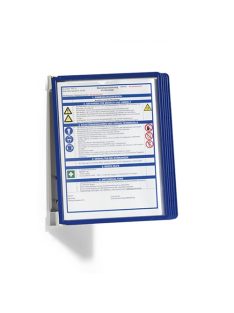   Durable Bemutatótábla-tartó Durable Vario fali 5 db-os táblával kék