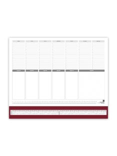 PD Calendar Könyöklő 59x41 bordó 2026