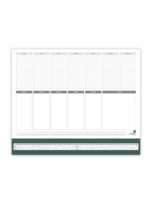 PD Calendar Könyöklő 59x41 zöld 2026
