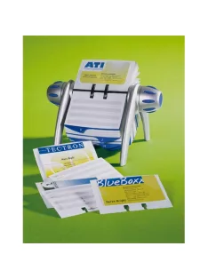   Durable Névjegykártyatartó Durable Visifix Flip forgatható asztali 400 db-os regiszterrel ezüst/kék