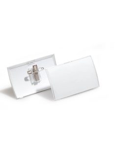 Durable Névkitűző Durable 40x75 mm tű+csipesz pattintós