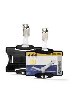   Durable Névkitűző Durable 85x54 mm biztonsági kártyához fekete