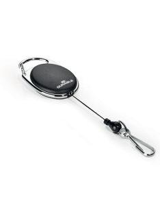   Durable Névkitűző tartó Durable Style, kihúzható, karabineres fekete