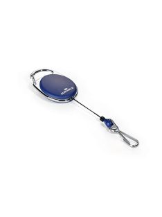   Durable Névkitűző tartó Durable Style, kihúzható, karabineres kék