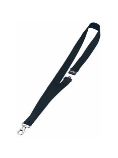   Durable Névkitűző textilszalag Durable 44 cm karabinerrel fekete