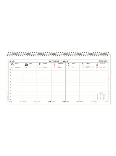 PD Calendar Naptár pd asztali 24TA 2026