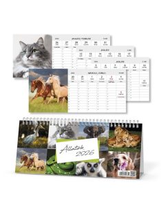 PD Calendar Naptár Csonka asztali pd Állatok 2026