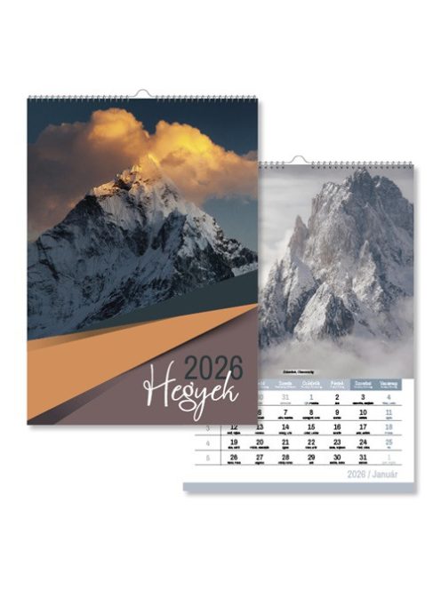 PD Calendar Naptár fali pd Hegyek 21x30 cm 2026