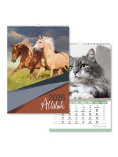 PD Calendar Naptár fali pd Állatok 30x42 cm 2026