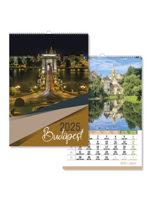 PD Calendar Naptár fali pd Budapest 21x30 cm 2025