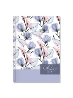   PD Calendar Határidőnapló Period Flowers B/6 heti Blue papír 2025