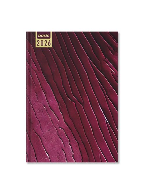 PD Calendar Határidőnapló Period Basic A/5 napi Purple papír 2026