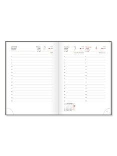   PD Calendar Határidőnapló Period Intensive A/5 napi kék lakk papír 2026